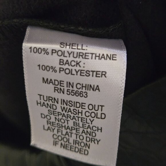 Joie NWT Croc Embossed Faux Leather Pull On Straight Leg Pants Size L - Picture 6 of 6